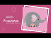 Fantasías Miguel Clave:ML2950 Elefante Baby Rosa