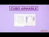 Fantasías Miguel Art.9984 Cubo Armable PVC 21x21cm 1pz