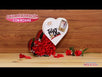 Fantasías Miguel Clave:AX432 Corazón Con Flores Rojas