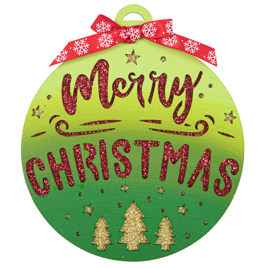 Art.10770 Esfera Navidad Calada 14x12cm 1pz