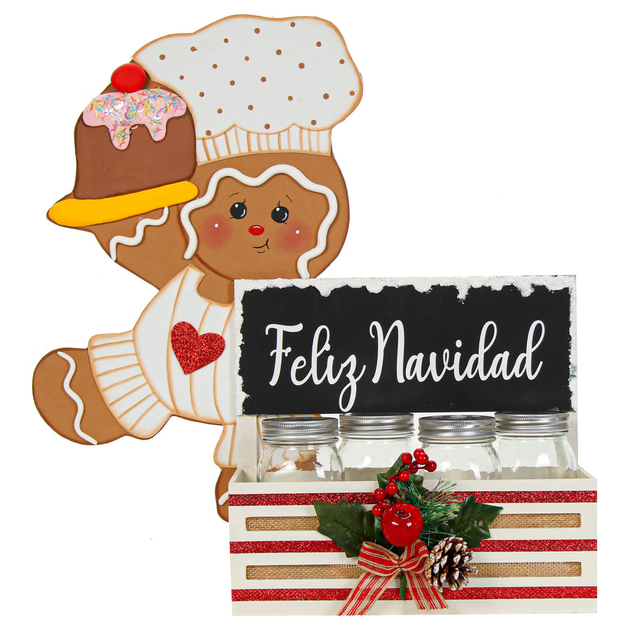 Art.6493 Pick Navideño Cerezas 20cm 1pz
