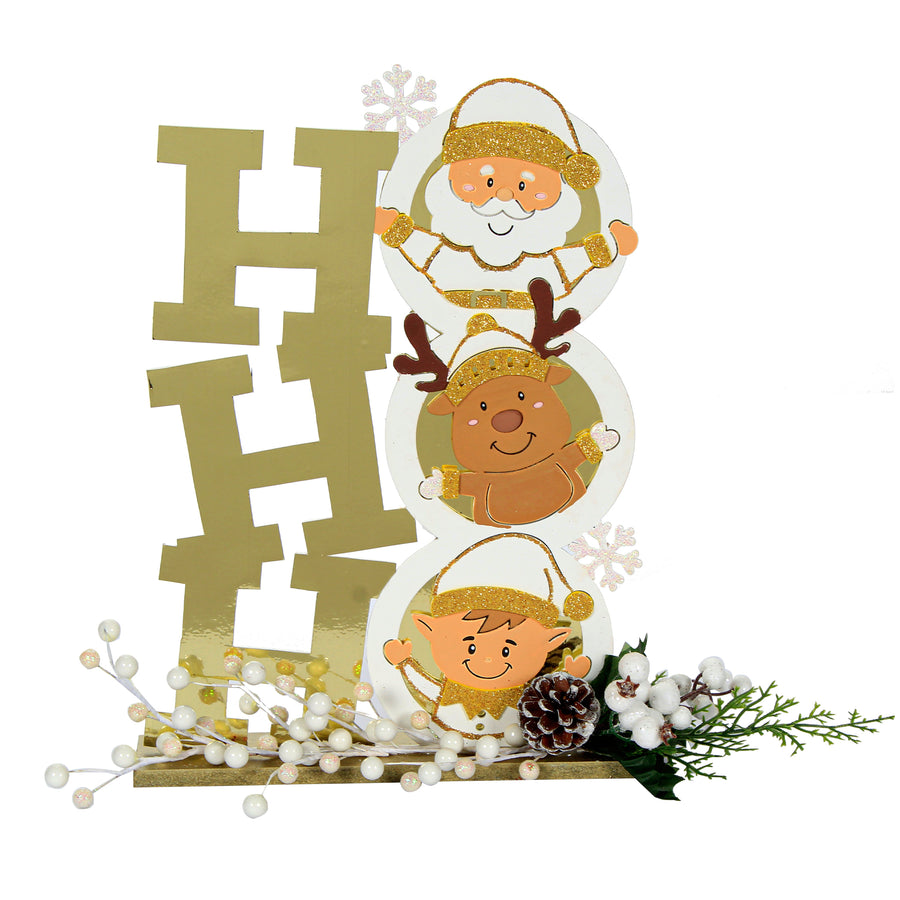 Art.10830 Torre Con Personajes Navideños 45x26x7cm 1pz
