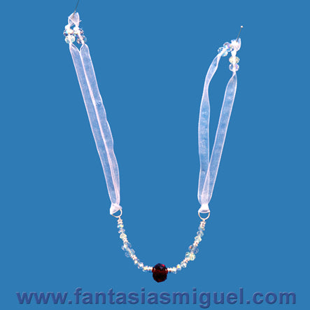 Pulsera Blanco/ Rojo