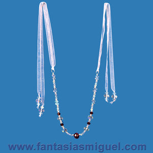 Collar Blanco C/ Rojo