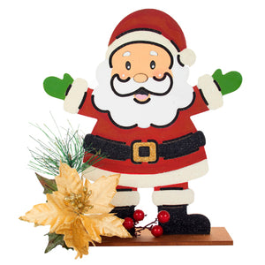 Santa Rustico Con Nochebuena