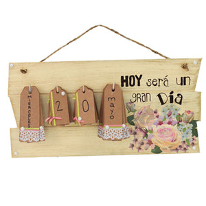 Calendario Vintage Con Rosas