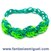 Fantasías Miguel Clave:AN145 Pulsera Con Ligas Agua/Limón