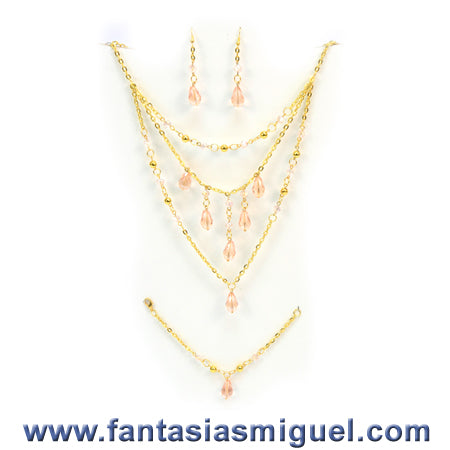 Juego De Collar, Aretes Y Pulsera