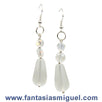 Fantasías Miguel Clave:AN65 Aretes Para Boda, Cristal