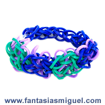 Pulsera Mariposa, Agua Azul Morado