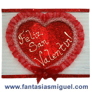 Tarjeta De San Valentín Con Corrugado