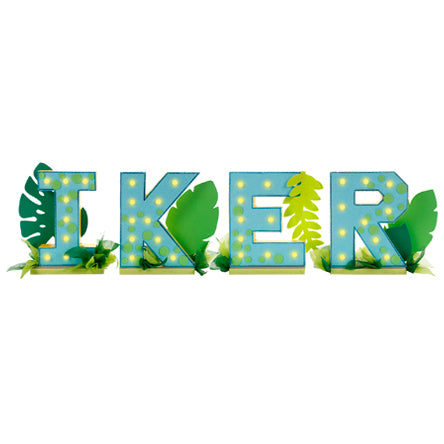 Letras Iker Dinosaurio