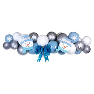 Adorno Globos Muñecos De Nieve