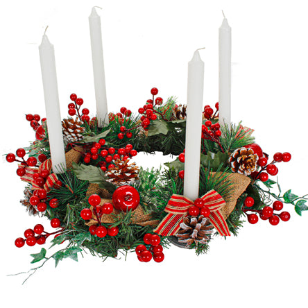 Corona De Adviento Rustica