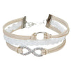 Fantasías Miguel Clave:BL155 Pulsera Triple Con Cordón Marfil/Blanco