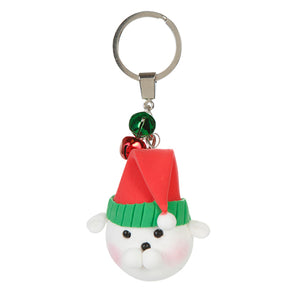 Llavero Con Perrito Navideño De Fomi Moldeable