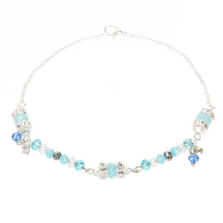 Pulsera Con Rondel Y Cuenta Cubo
