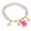 Fantasías Miguel Clave:BL429 Pulsera Con Estrellas Y Dije De Flor