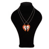 Fantasías Miguel Clave:BL484 Collar Doble Corazón De Pizza