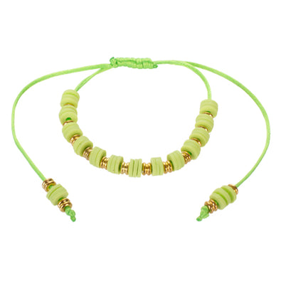 Fantasías Miguel Clave:BL546 Pulsera Con Cuenta Plastica Y Nudo Corredizo