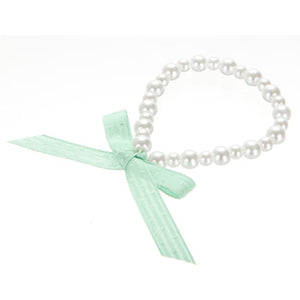 Pulsera De Perlas Con Liostón Menta