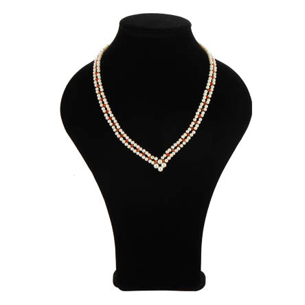 Collar De Perlas Con Rondeles