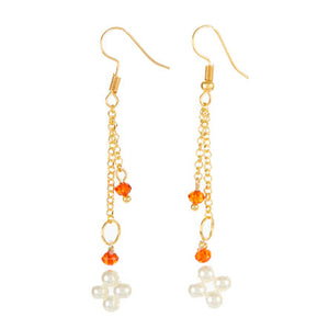 Aretes De Perla Con Rondel