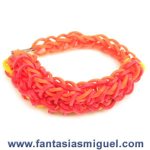 Pulsera Rojo/Amarillo/Naranja