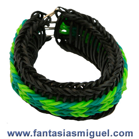 Brazalete Negro/Verde