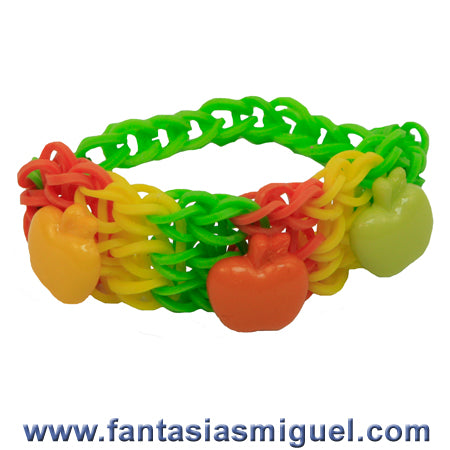 Pulsera Triple Ligas Con Botones