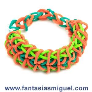 Pulsera Zippy Chain Limón/Agua/Naranja