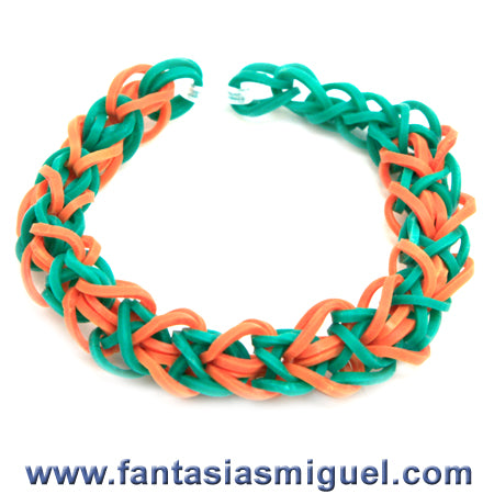 Pulsera Diamante Agua/Naranja