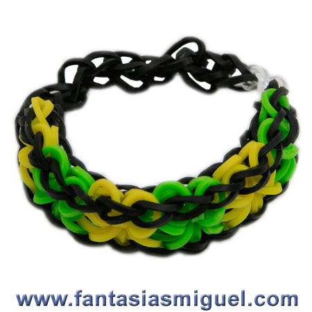Pulsera Estrella Limón-Amarillo-Negro