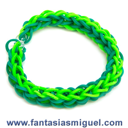 Pulsera Cadena Doble, Agua Limón
