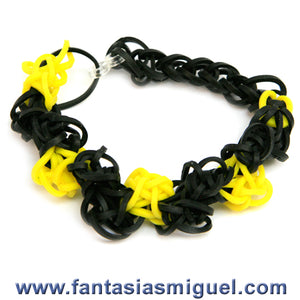 Pulsera Zig Zag Amarillo/Negro