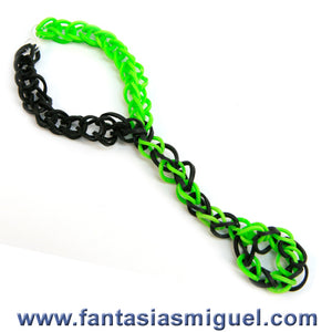 Pulsera Con Anillo Limón/Negro