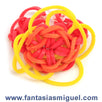 Fantasías Miguel Clave:CA1608 Anillo Flor, Amarillo Rojo Naranja