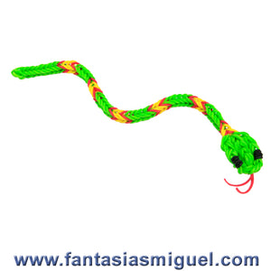 Víbora Verde Con Ligas Divertidas