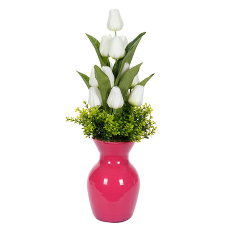 Art.3696 Base Florero Cristal 21x15cm (Aprox) 1pz