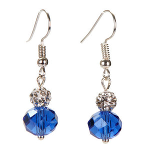 Aretes De Cristales Azules