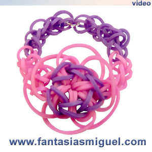 Pulsera Flor Con Ligas