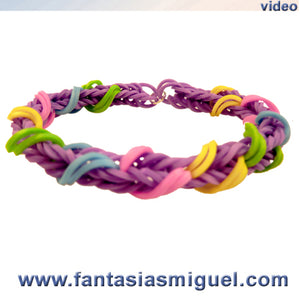 Pulsera Con Ligas Espina De Pescado