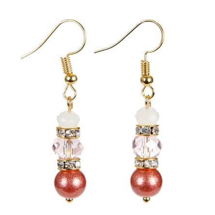 Aretes De Rondeles Y Perlas