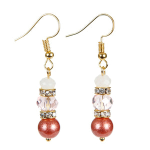 Aretes De Rondeles Y Perlas