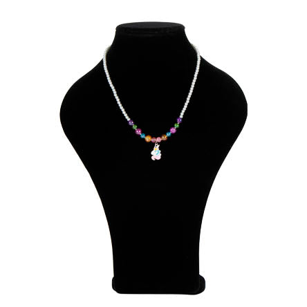 Collar De Unicornio Con Perlas De Colores