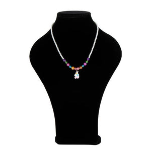 Collar De Unicornio Con Perlas De Colores