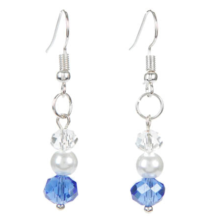 Aretes Zafiro Con Perlas