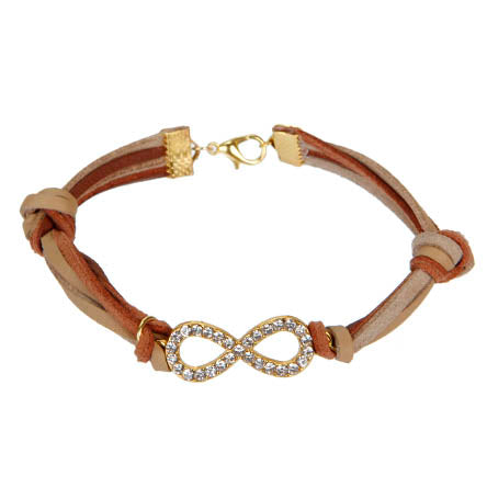 Pulsera Con Cordón Y Dije Infinito