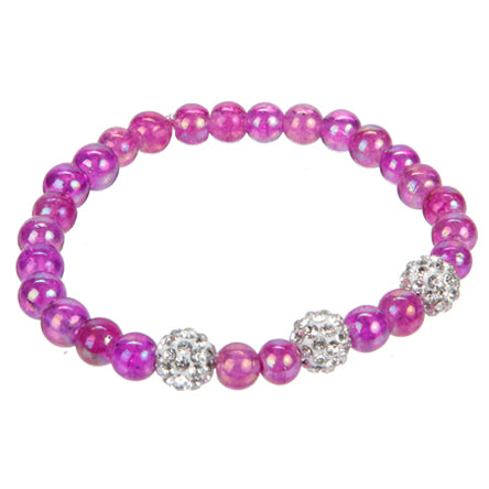 Pulsera Fiusha Con Cuentas De Cristal
