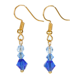 Aretes De Cristales Azules